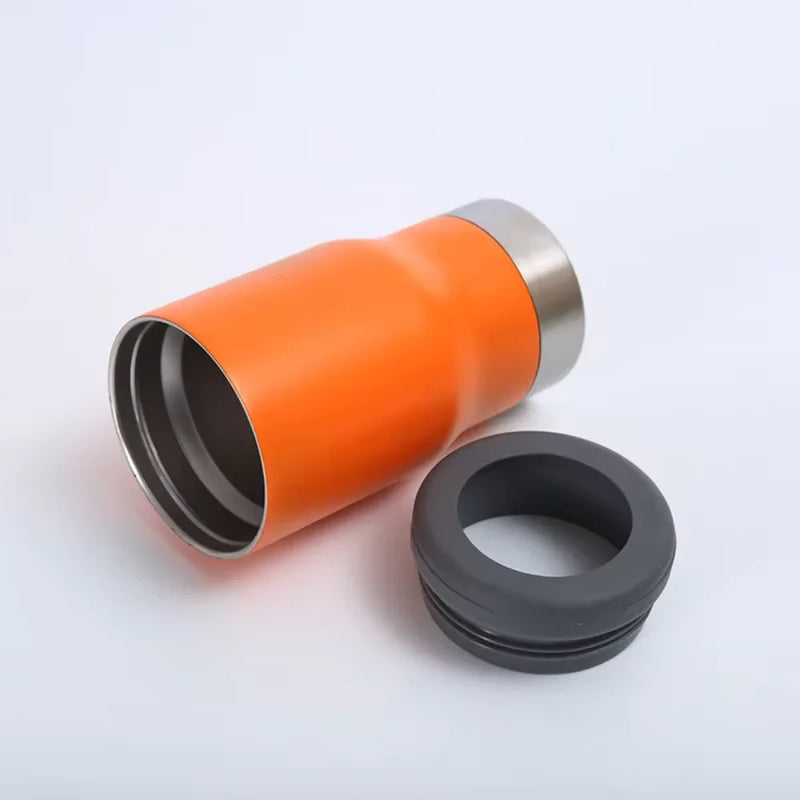 Copo Térmico 5 em 1 Inox 420ml – Versátil, Compacto e Conserva até 24h Gelado!