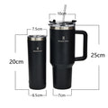 Copo Térmico 1,2L com Canudo – Inox 304, Tampa 2 em 1, Alta Isolação