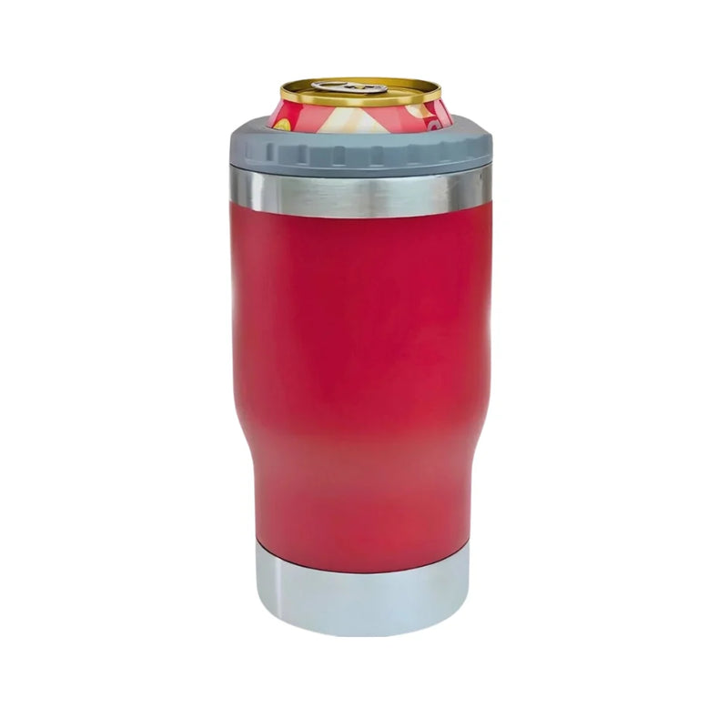 Copo Térmico 5 em 1 Inox 420ml – Versátil, Compacto e Conserva até 24h Gelado!