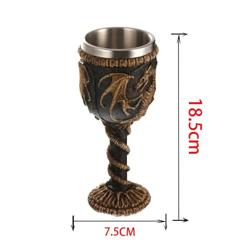 Caneca Viking Estilo Madeira com Isolamento Térmico – 500ml