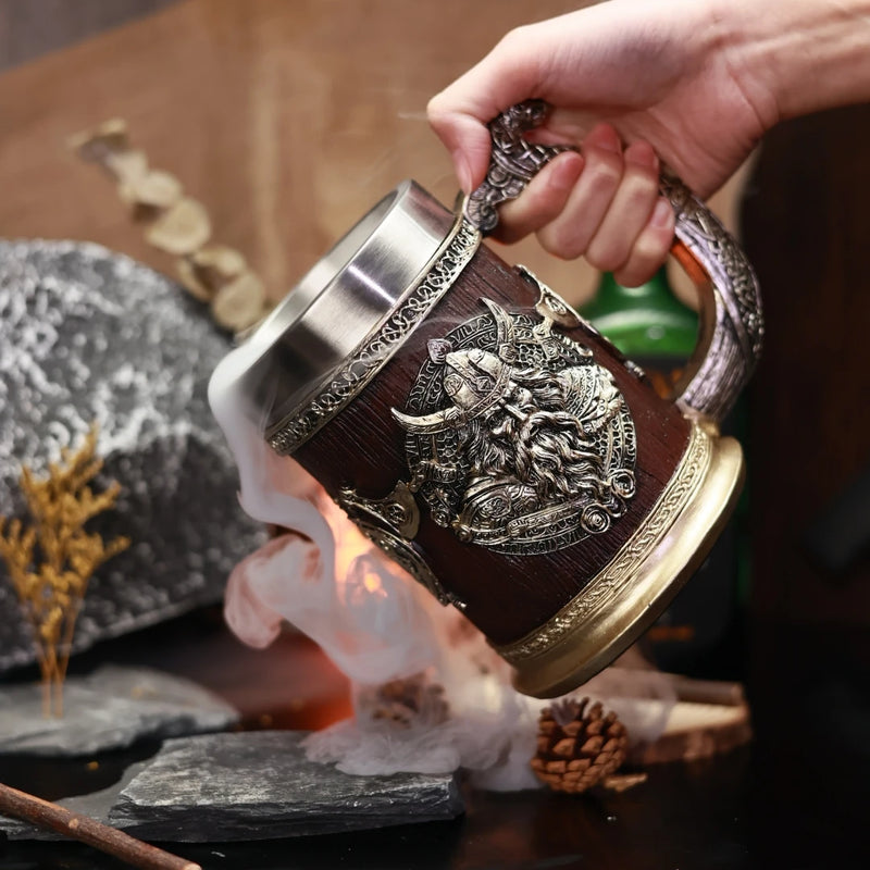 Caneca Viking Dragão com Aço Inox – 600ml