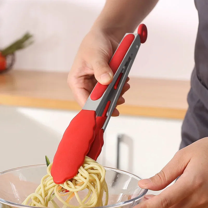 Pegador de Alimentos Inox com Silicone - 18cm