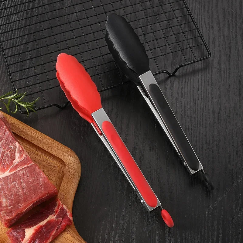 Pegador de Alimentos Inox com Silicone - 18cm